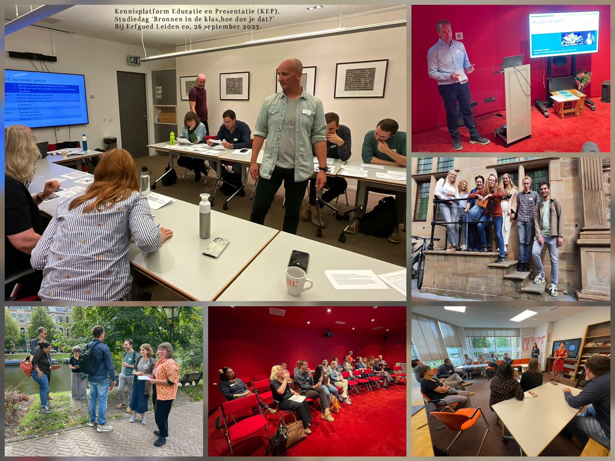 Archiefeducatie (@archiefeducatie) on Twitter photo Inspirerende studiedag ‘Bronnen in de klas. Hoe doe je dat?’ vh <a href="/platformkia/">Kenniscommunity Informatie en Archief (KIA)</a> Kennisplatform Educatie en Presentatie bij <a href="/ErfgoedLeiden/">Erfgoed Leiden e.o.</a>. Docenten en #archiefeducatoren delen kennis en gaan actief met #archiefbronnen aan de slag kia.pleio.nl/attachment/ent… #archiefeducatie #kennisdelen Inspirerende studiedag ‘Bronnen in de klas. Hoe doe je dat?’ vh <a href="/platformkia/">Kenniscommunity Informatie en Archief (KIA)</a> Kennisplatform Educatie en Presentatie bij <a href="/ErfgoedLeiden/">Erfgoed Leiden e.o.</a>. Docenten en #archiefeducatoren delen kennis en gaan actief met #archiefbronnen aan de slag kia.pleio.nl/attachment/ent… #archiefeducatie #kennisdelen