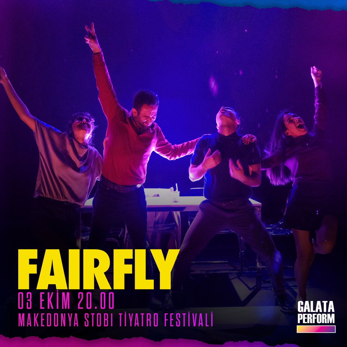 Fairfly, Makedonya STOBI Tiyatro Festivali'nde! ✈️
Piyasa ekonomisi üzerine ironik bir bakış getiren kara komedi "Fairfly" 3 Ekim'de Makedonya STOBI Tiyatro Festivali'nde! 💫

Fairfly is in the STOBI Macedonia Theatre Festival on October 3rd💫
