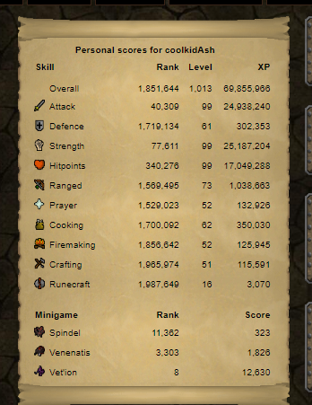 Coal_Ore_Rs's tweet photo. @OldSchoolRS @JagexSupport  I was looking at the top 10 vet'ion highscores. Since I get quite close myself now when going for the pet. Rank 10-5 look quite fishy, with batosai01 gaining massive kc's per day https://t.co/dRFnGbMtsi