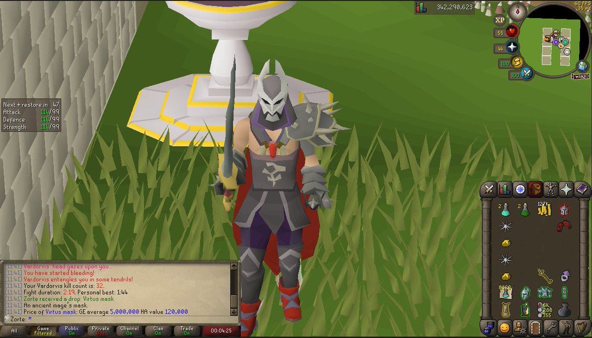 1/3 virtus on the UIM (32 kc lol)