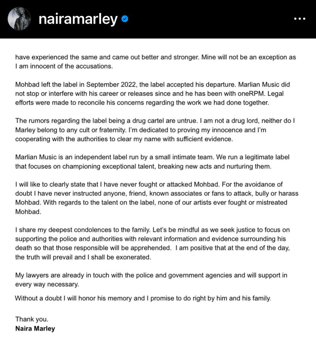 BoySpyce_'s tweet photo. Did Naira Marley actually write this or his lawyer? https://t.co/LBjB4IR3L9
