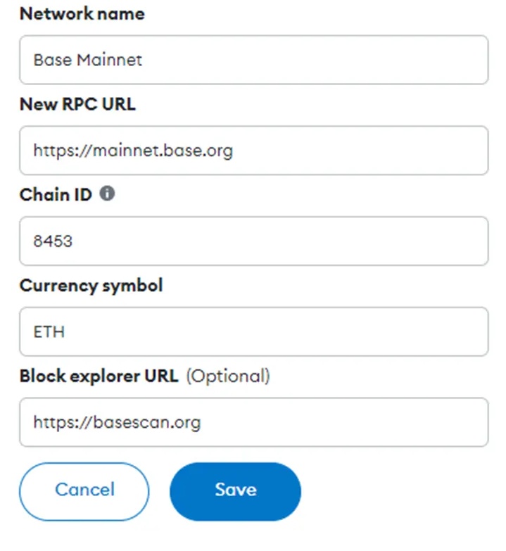 scripted_whiz's tweet image. • Network Name: Base Mainnet
• RPC URL: mainnet.base.org
• Explorer: basescan.org
• Chain ID: 8453
• Symbol: ETH

This will empower you on your Citadel journey.
#Base #BaseProject #Layer2 #Citadel #FORT #esFort #BuildonBase