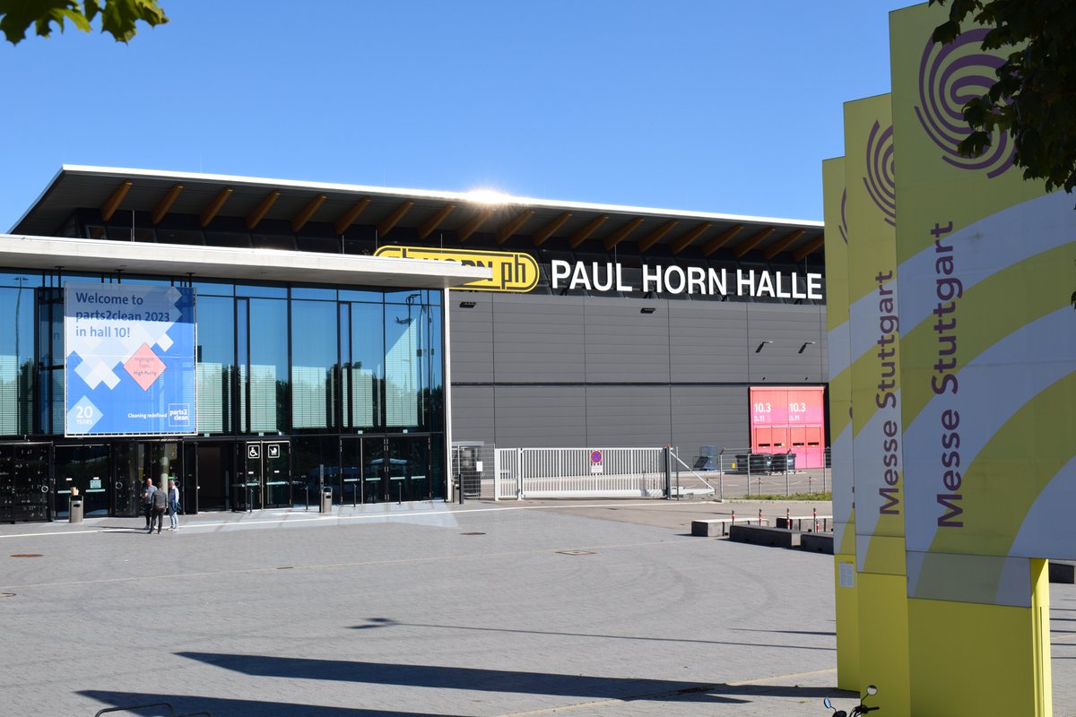 IndBereich's tweet photo. Messe für industrielle Teilereinigung parts2clean in Stuttgart angelaufen

#parts2clean @deutschemesse @Messe_Stuttgart https://t.co/eGfNPWLsnK