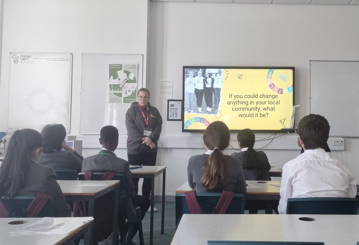 Thank you to @sarahst33l from @nextgenleaders5 for visiting us this week to speak with a select group of our Year 7 students. Sarah inspired our students to start their journey as the next generation of #sociallyresponsible leaders. #Leeds #education #socialimpact