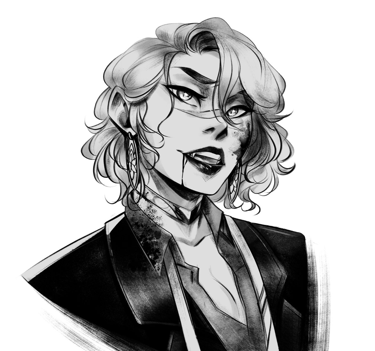 MegS_ILS's tweet photo. Vampire AU Azul
Got some new brushes!  Gotta get some practice in for this October 🦇 https://t.co/CEVBZcPg3j