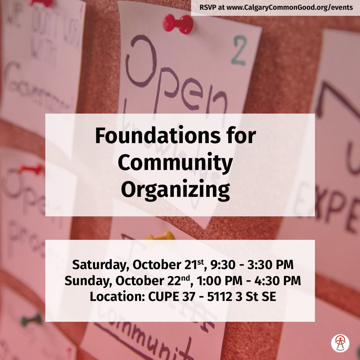 In October we're hosting our Foundations for Community Organizing training.

#CalgaryTakesAction #CommunityOrganizing #yycEvents
