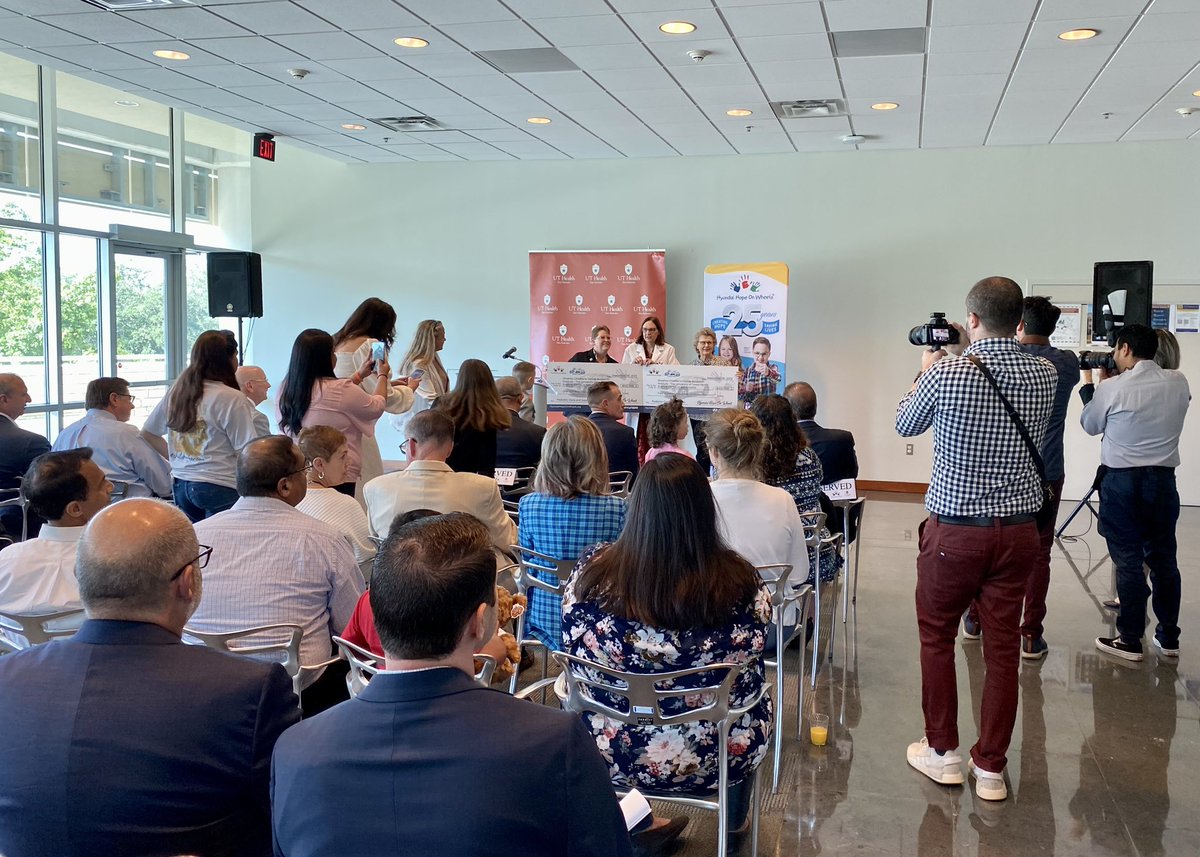 Behind the scenes at <a href="/Hyundai/">Hyundai USA</a> Hope On Wheels event this morning. Two grants totaling $500,000 presented to <a href="/UTHealthSA/">UT Health San Antonio</a> for pediatric cancer research. Heard some truly inspirational stories!
#uthealthsa #makelivesbetter #endchildhoodcancer #passionforpr <a href="/eileenTeVes/">Dr. Eileen Teves, MBA✍🏼</a>
