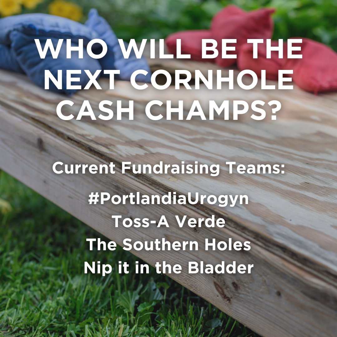 Support the 2023 AUGS Foundation Cornhole Tournament at #PFDWeek23 by donating to one of our competing cornhole teams! This year’s event helps build a stronger future for the field of urogynecology, our patients and providers.

givesignup.org/Race/OR/Portla…