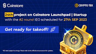 Gozie_Tego's tweet photo. Hello guys, CryptoTex $CTEX IEO 2nd round is Coming Soon on 27th September, 2023 @CoinstoreExc🚀
💡 Follow @CryptoTexCoin social media to learn more!
✨Discover #CryptoTex at https://t.co/okTKviExmT
📌Stay tuned for updates @CoinstoreExc
#Coinstore #IEO #Startup #CTEX #Listing https://t.co/xogm0UDV3i