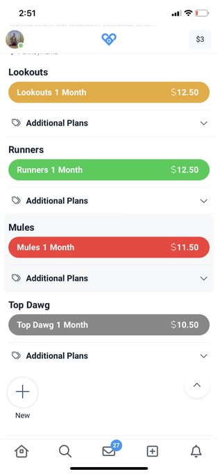 For potential subs let me give you sum advice on how subbing works the red and grey tiers are the best