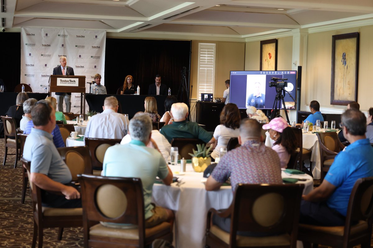 JamesHardieInv's tweet photo. 2023 #TTChamp Media Day ✅

Thank you to all our media partners for coming out and a special thanks to @ChampionsTour players, Brett Quigley and @BernhardLanger6 for doing a Q&amp;A with our guests!

We look forward to seeing you both at the 2023 #TimberTechChampionship ⛳ https://t.co/2L6pghSZiq