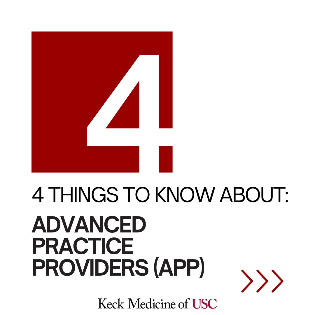 KeckMedicineUSC's tweet image. This #APPweek, learn 4 things you should know about advanced practice providers.