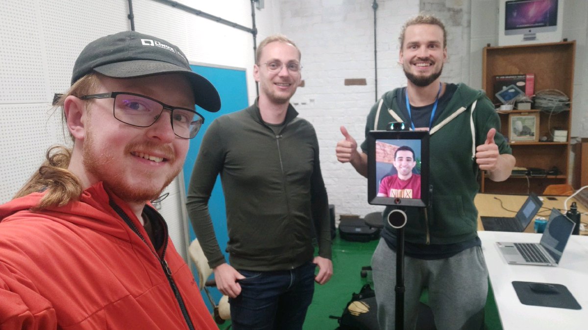 Hanging out with <a href="/ronefroni/">Ron Efroni</a> at <a href="/nix_camp/">nix.camp</a> on the <a href="/wheeliepad/">Double2 Robot on the Loose</a>