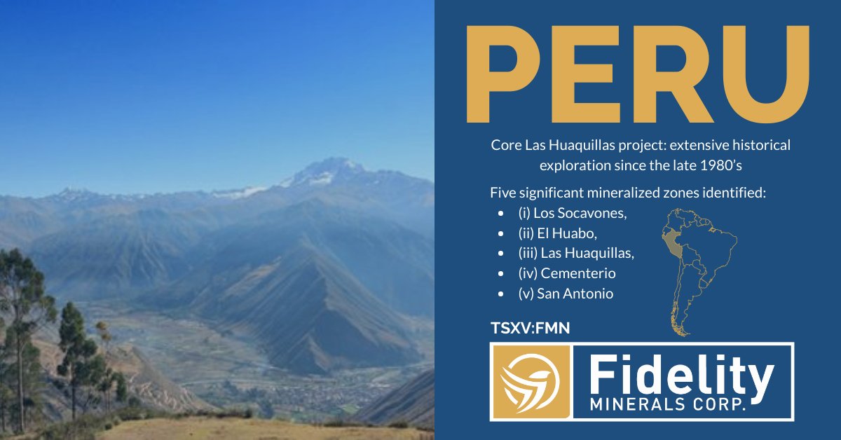 FidelityMinCorp's tweet photo. $FMN.V #tsxv #fidelityminerals #gold #peru #mining #goldexploration #mineral #minerals #metal #metals #preciousmetals #fmn https://t.co/5zRAIDDp2y