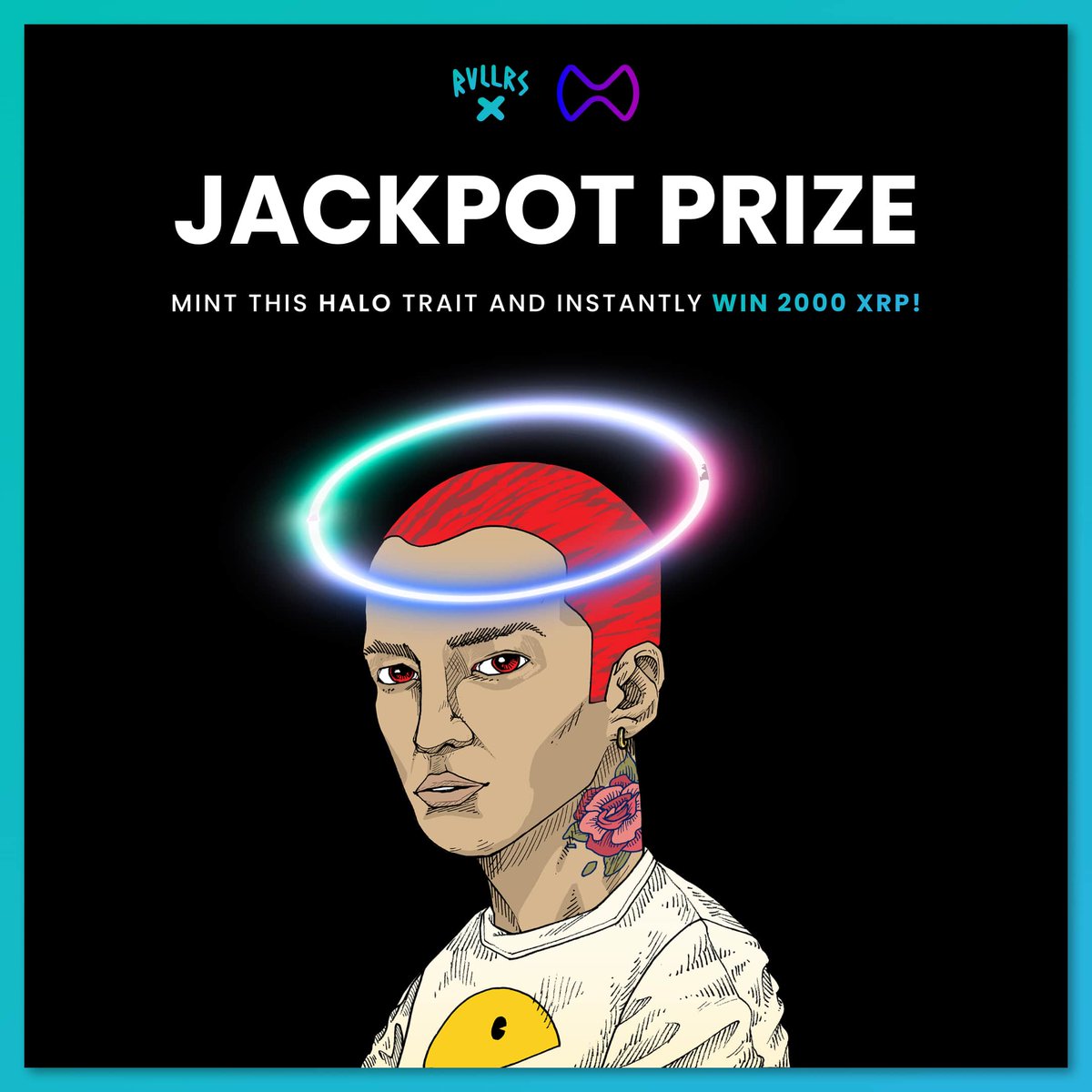BPMRevellers's tweet photo. It's true... by minting the Jackpot "Halo" trait not only will you have the No.1 RVLLR in ranking, but you will also receive a 2000 $XRP bounty🤑

73% of the collection has been minted, your odds are better than ever! https://t.co/GRT6OodZHF