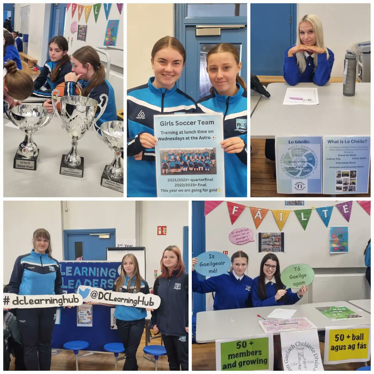 dunamasecollege's tweet photo. Our Extra-Curricular Open Lunch was a huge success! Our students enjoyed the opportunity to see all the various clubs and sports we have to offer and were eager to sign-up and get involved. Well done to all! #community https://t.co/VPuUqYcbKx