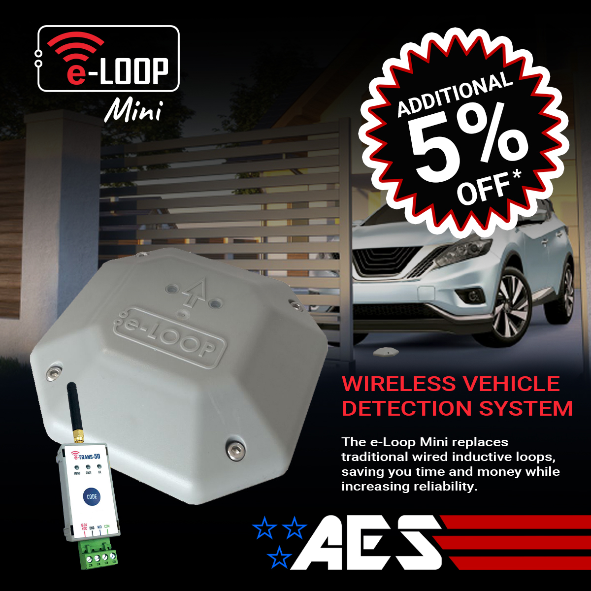 AesUsa's tweet photo. This week is your last chance to gain an additional 5% off our eLOOP range! Offer closes at the end of the week.  
https://t.co/TUwPHADd0e

#AESUSA #gateautomation #accesscontrol #gateopener #gatedcommunity #groundloop #gatecontrol #fenceindustry #americanrealestate #aeseloop https://t.co/X3KdV6WT7P