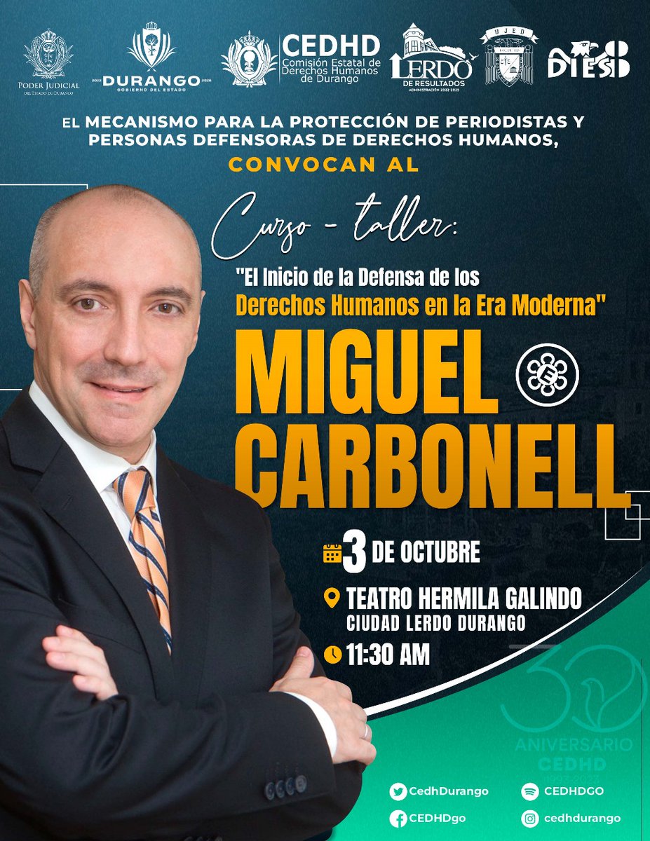 Interesante conferencia. ¡No faltes!