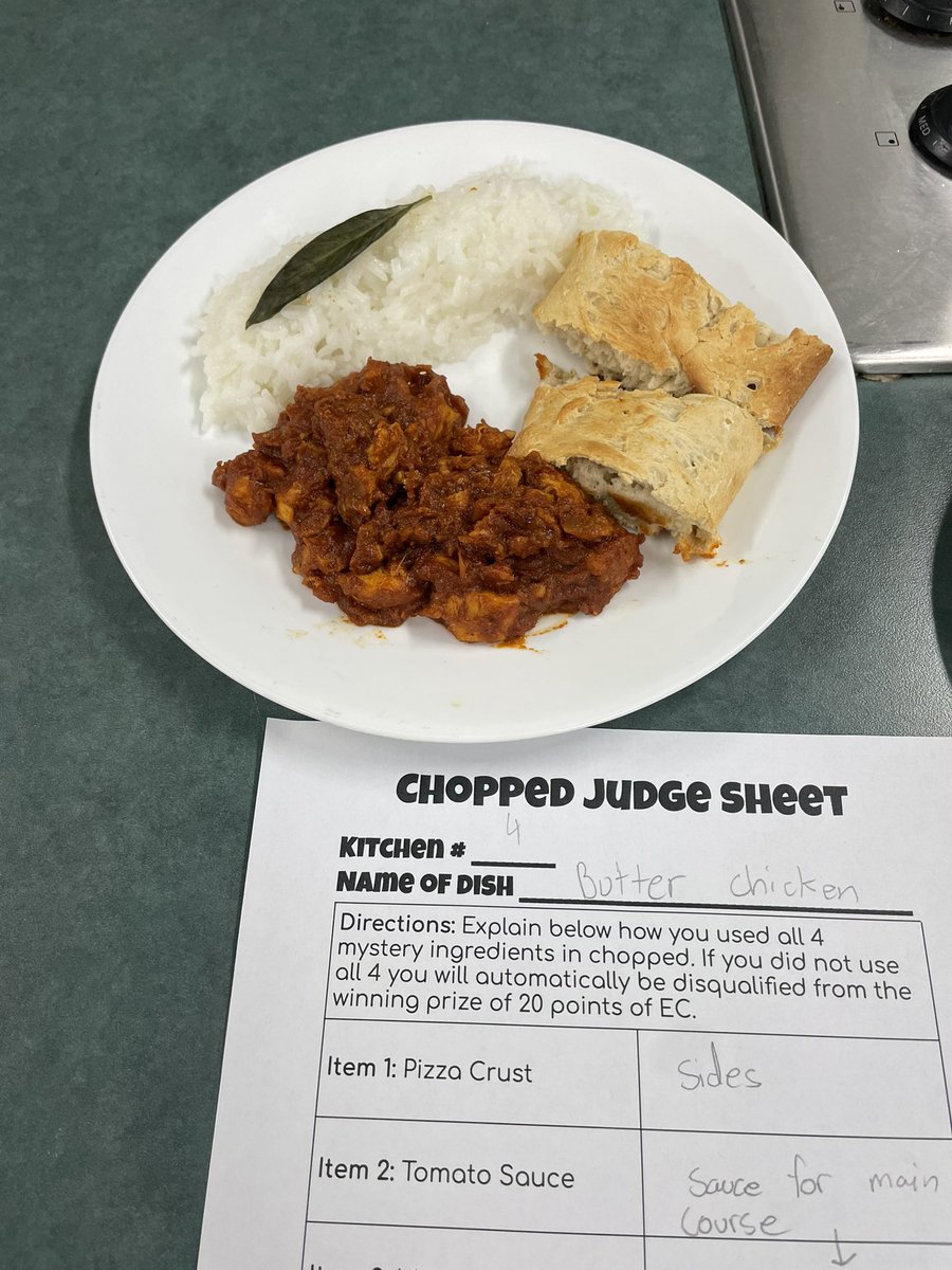 Mshardt_FCS's tweet photo. Chopped! Prostart 1 and 2 edition was a success! 

Students were given a bag with 4 mystery ingredients and excelled!! https://t.co/iPiEpvXvC4
