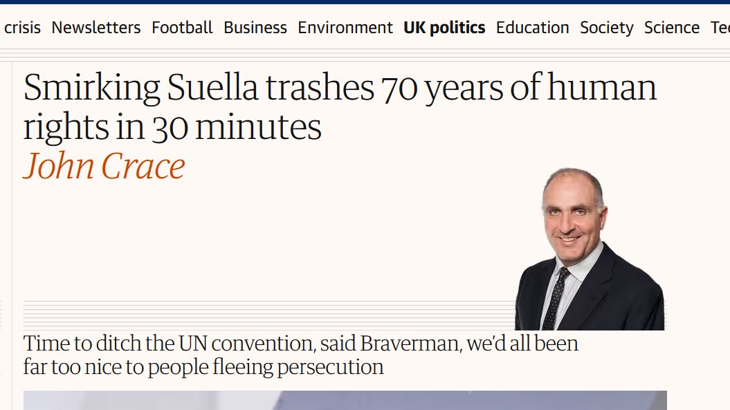 The never-ending slippery slope of the desperate Tory party & their far-right home secretary.

She's shaming us. #SuellaBravermanOut #ToriesOut 
@SuellaBraverman #Resign