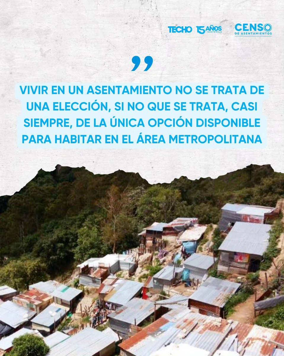 TECHO lamenta la situación en el asentamiento Dios Es Fiel en Guatemala, que resalta la extrema vulnerabilidad de las familias durante las lluvias.

La tragedia  es un  recordatorio de los desafíos que enfrentan estas comunidades. 

Censo de Asentamientos guatemala.techo.org