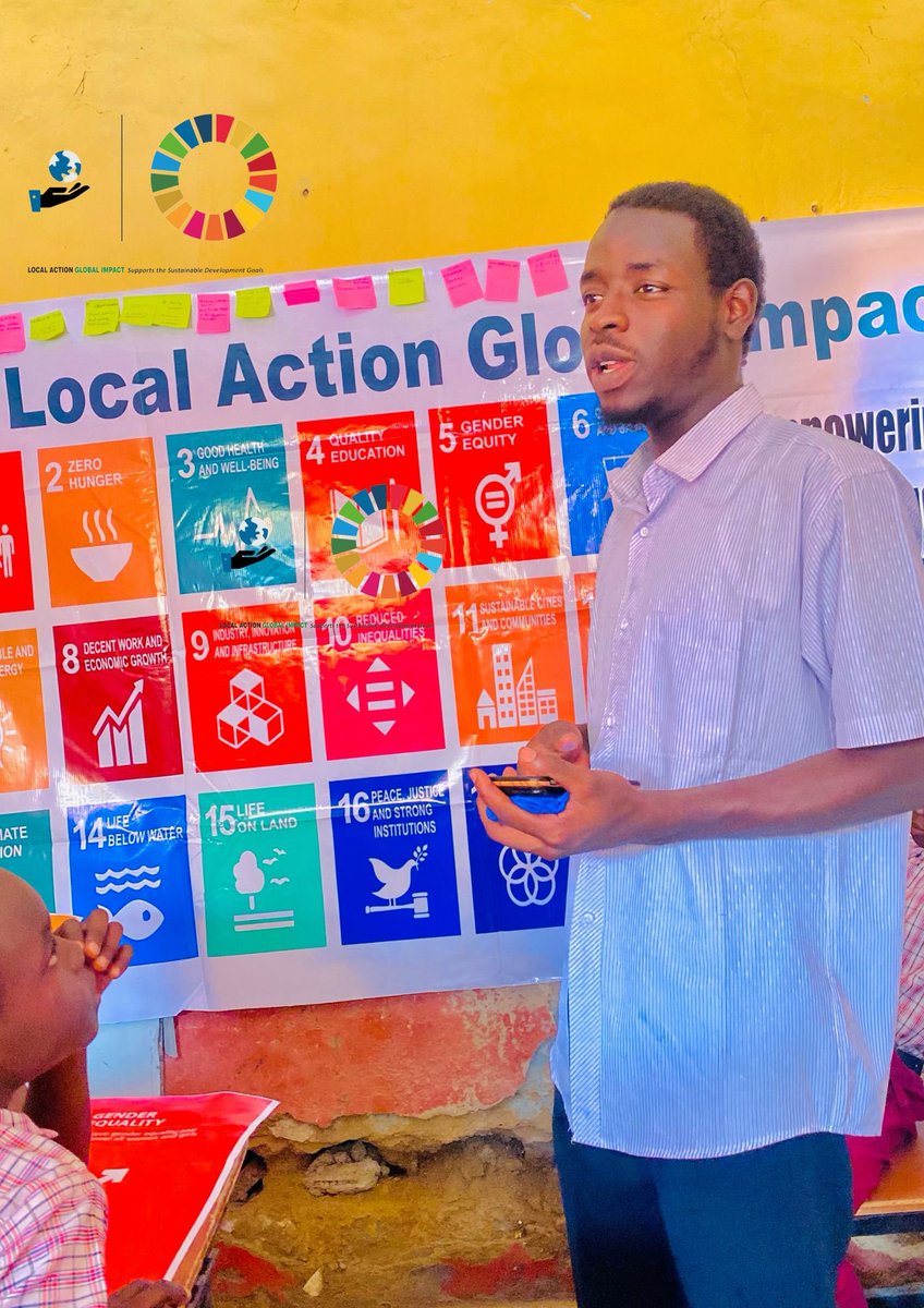 AliyuMuusa's tweet photo. Celebrating the #GlobalWeekofAction 2023, #TeamLAGI empowered 20 students at Eureka Model Secondary School. Theme: #UniteToAct. Discussed #SDGs &amp; their impact. They pledged to #Act4SDGs. Let's support these young change-makers! 🌍📚✌️ #QualityEducation https://t.co/cXZBLLAPju