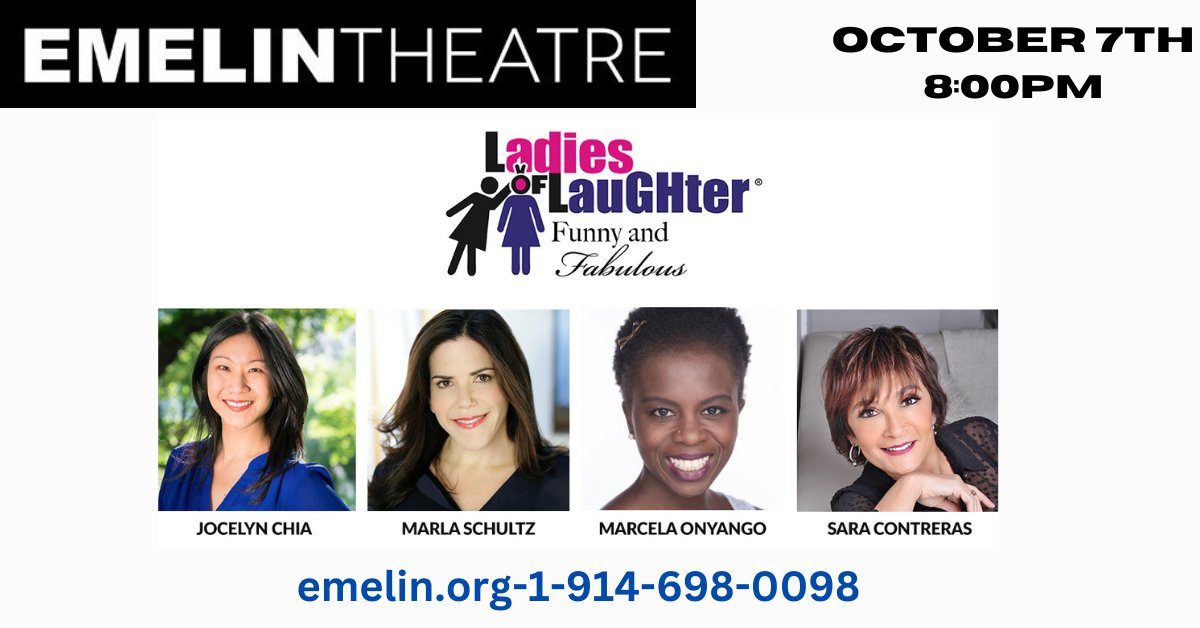 Ladies Of Laughter (@ladiesolaughter) on Twitter photo Hey Westchester, NY, Get tix now for Oct. 7th! <a href="/JocelynChia/">Jocelyn Chia</a> <a href="/Marlaschultz/">Miz Marla</a> @MarcelaOnyango <a href="/LatinDivaComedy/">Sara Contreras</a> Hey Westchester, NY, Get tix now for Oct. 7th! <a href="/JocelynChia/">Jocelyn Chia</a> <a href="/Marlaschultz/">Miz Marla</a> @MarcelaOnyango <a href="/LatinDivaComedy/">Sara Contreras</a>