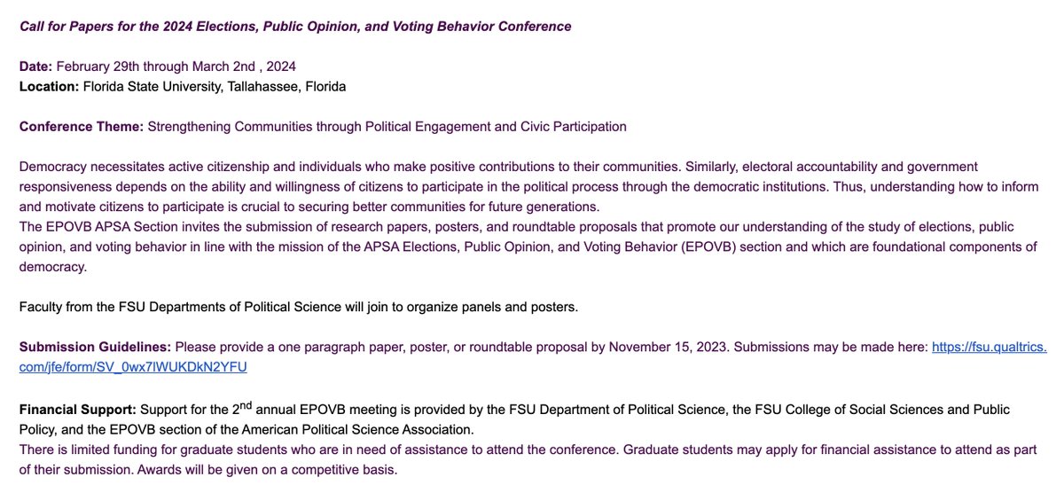 Elections, Public Opinion, and Voting Behavior tweet media