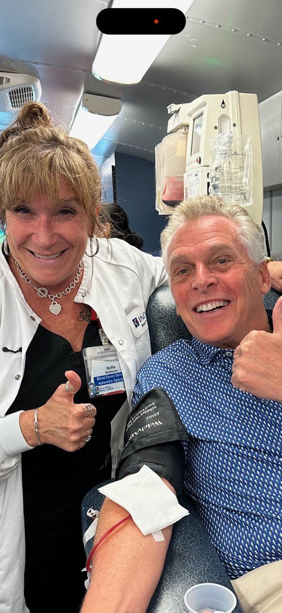 The <a href="/RedCross/">American Red Cross</a> is facing a severe blood shortage -- especially in Northern Virginia. Please, if you are able, consider donating. It's quick, easy, and you'll get care by a great team, like I did at <a href="/InovaHealth/">Inova</a>. Visit redcrossblood.org to find a blood drive near you 🩸💪🩹