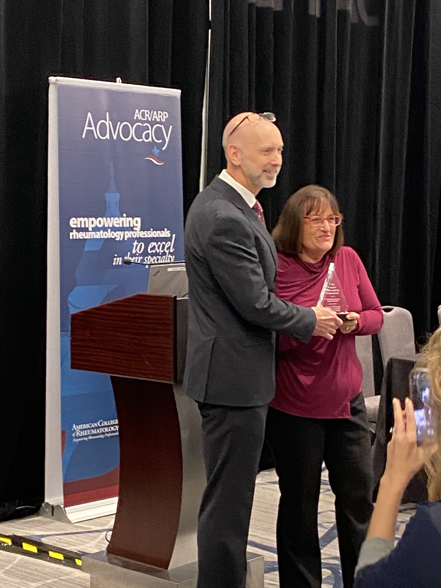 Great to be back in DC with @ACRheumDC to #Act4Arthritis. While we prep for hill visits we got to acknowledge @RepAnnieKuster with the ‘ACR public leadership Award’ for all her work supporting us and our patients