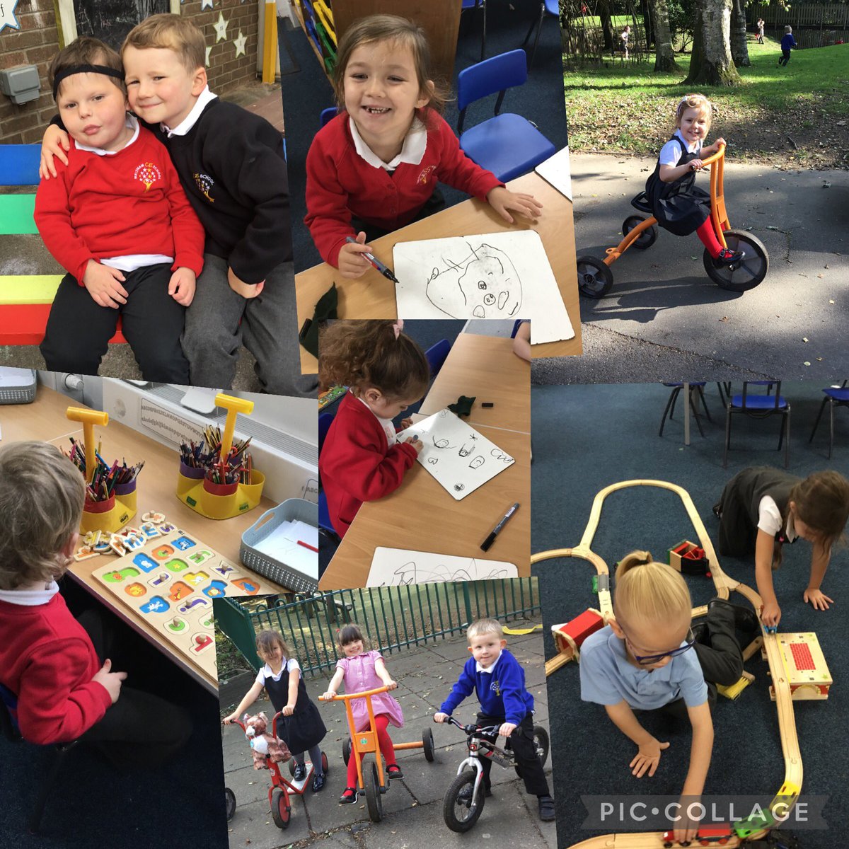 A little snapshot of our day. Lots of busy children making friends and independently exploring the provision. We’re so proud of how well the children are settling into school life 🌟 #melthamstandout #melthamPSED #melthamPD #melthamLit