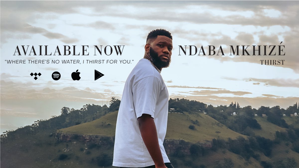NdabaMkhize's tweet photo. LANDING 🛬 

THIRST has landed on the digital store of your preference.

Apple Music: https://t.co/9fj3Gl2dLC...
Spotify: https://t.co/RBLifj0Uxe
Other Stores: https://t.co/jFoAsS859I...

#Thirst
#NewMusic
#NdabaMkhize https://t.co/86QEk5qr1Q