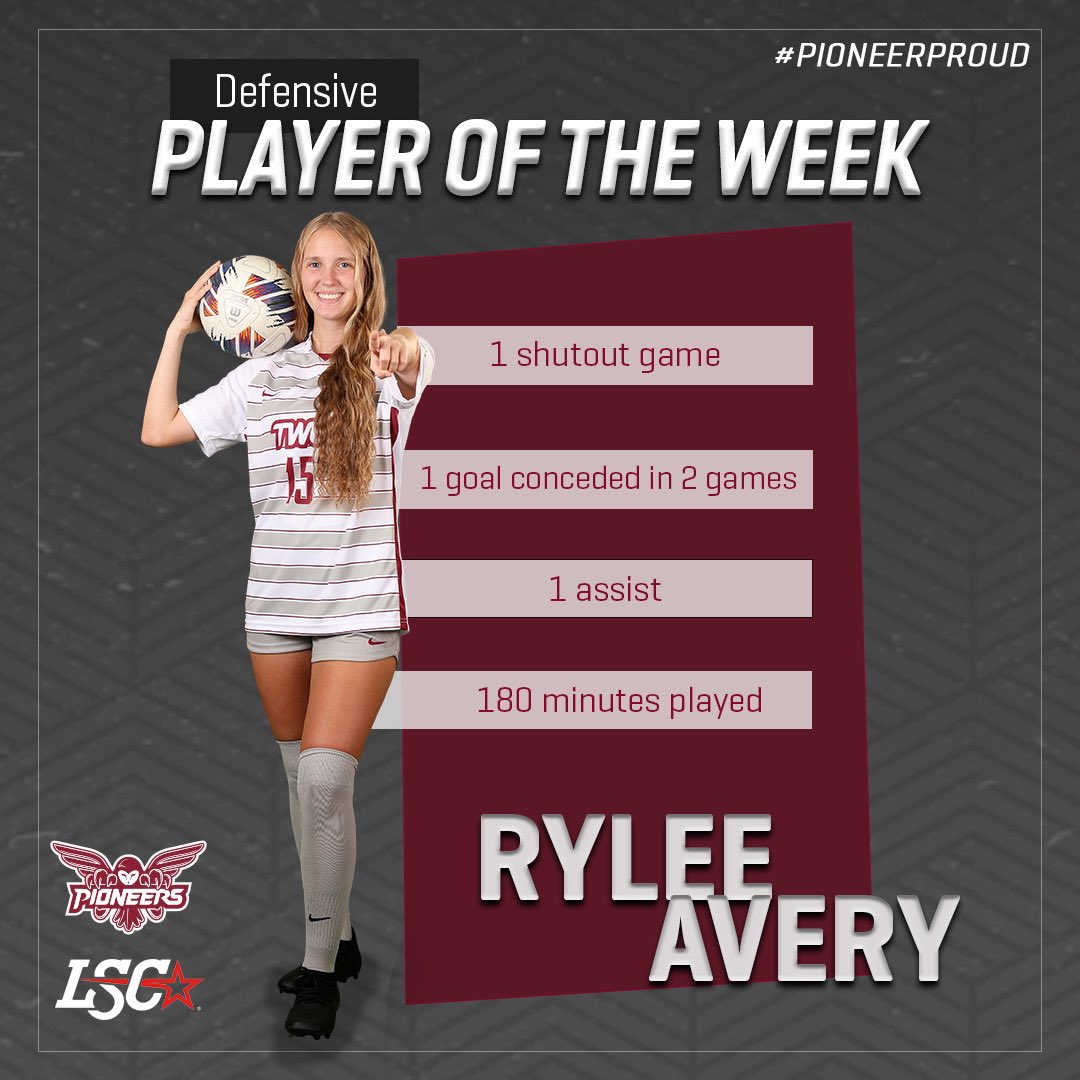 𝗟𝗦𝗖 𝗗𝗘𝗙𝗘𝗡𝗦𝗜𝗩𝗘 𝗣𝗟𝗔𝗬𝗘𝗥 𝗢𝗙 𝗧𝗛𝗘 𝗪𝗘𝗘𝗞, 𝟯𝗿𝗱 𝘄𝗲𝗲𝗸 𝗶𝗻 𝗮 𝗿𝗼𝘄 🔥

CONGRATS RYLEE!! We are so proud of you!

#PioneerProud | #GoPioneers