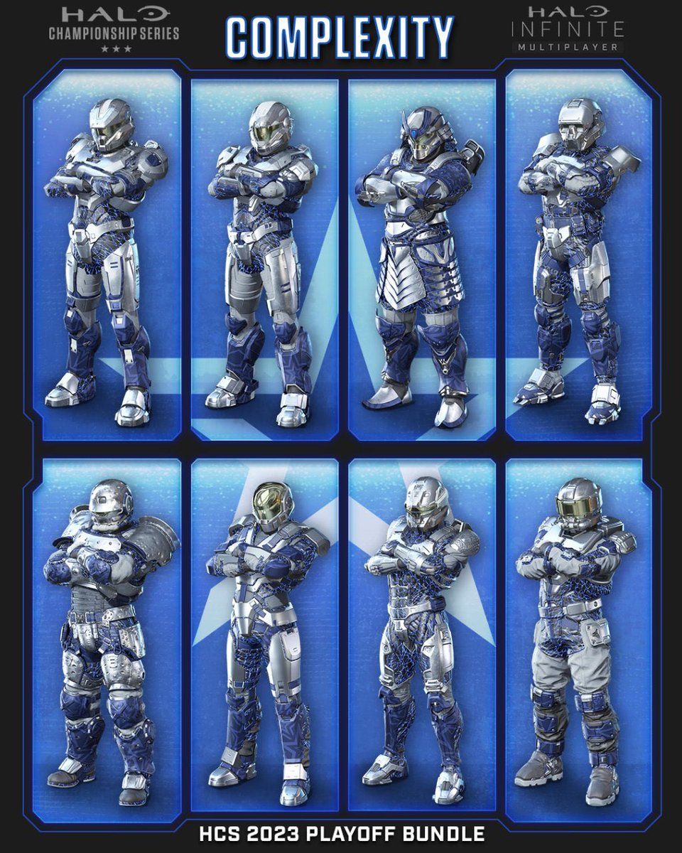 HuNteR_Jjx's tweet photo. To celebrate the @Complexity @HCS playoff drop I’m giving away codes to the bundle! Entry is simple: RT, follow, and let me know what armor core you wanna drop this skin on 😎 https://t.co/dautqaeVew