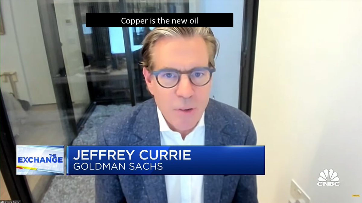 CopperE29's tweet photo. #Copper is the new oil, says Goldman Sachs’ Jeff Currie
Watch the interview at https://t.co/oagIdb0Znc
$ECU.V $EMTRF
#criticalminerals #coppermining #copper #stockmarket #mining #miningstocks #mineralexploration #energytransition #energy #batterymetals #element29resources #e29 https://t.co/NY1MpolyNJ