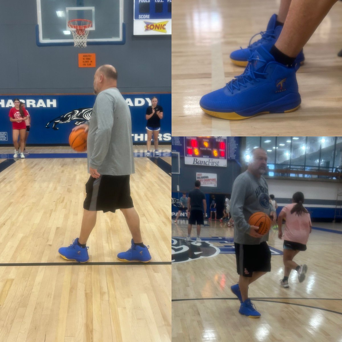 Rocking the  <a href="/Tyaga_Inc/">TYAGA INC</a> in offseason today.  School colors and all!  They have some great stuff in the works.  Check them out  Thanks again  <a href="/abovelinehoops/">Abovethelinehoops</a>