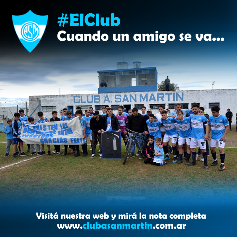ClubASanMartin's tweet photo. 🩵 #ElClub
🥺 Cuando un amigo se va...

📄 Emotivo y sentido reconocimiento de amigos de Felix. Este domingo 24 con el inicio del Torneo de la Liga Nuevejuliense de Futbol, minutos...
📌 Seguir leyendo: https://t.co/LYRqfR8ncf

#clubatleticosanmartin https://t.co/FwyWeCR9bV