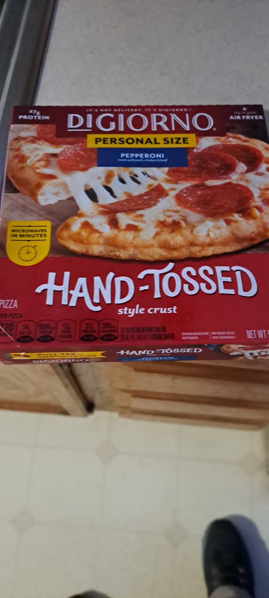 Digiornio pizzas individual hand tossed pizzas ready in 3 minutes in microwave.  Extraordinarily delicious!  Way better than you would think.  The 4 cheese variety is full of cheesy goodness that will quench your hunger!