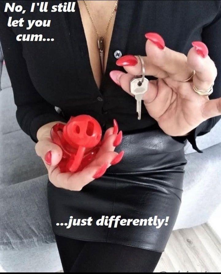 Are you ready for the locktober 
#chastity cage
#chastity key
#chastity sissy
#chastity keyholer
#chastity slave
#locktober