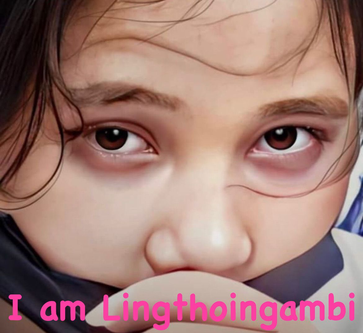 In that fragile gaze, a gentle grace,
A reminder of humanity's flawed embrace,
A call to heal &amp; erase,
The cruelty and darkness we all must face.

#JusticeForLinthoingambiAndHemanjit 
#Indiahorr