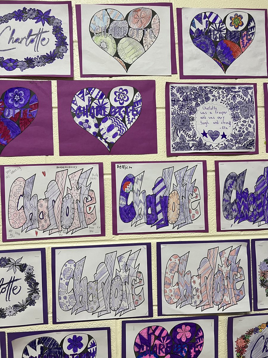 We love you, Charlotte.💜💜💜 #charlottestrong #d70shinyapple #d70cougars