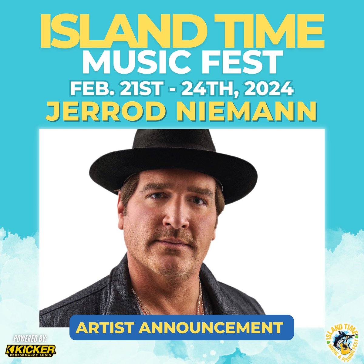 Guess what?! We are excited to announce our friend @jrodfromoz is coming back for ITMF 2024! Maybe we will get to hear Jerrod and @leahturnermusic’s duet “South Of The Border”? 👀💃🏼 ‌ Tickets on sale now at islandtimemusicfest.com!
