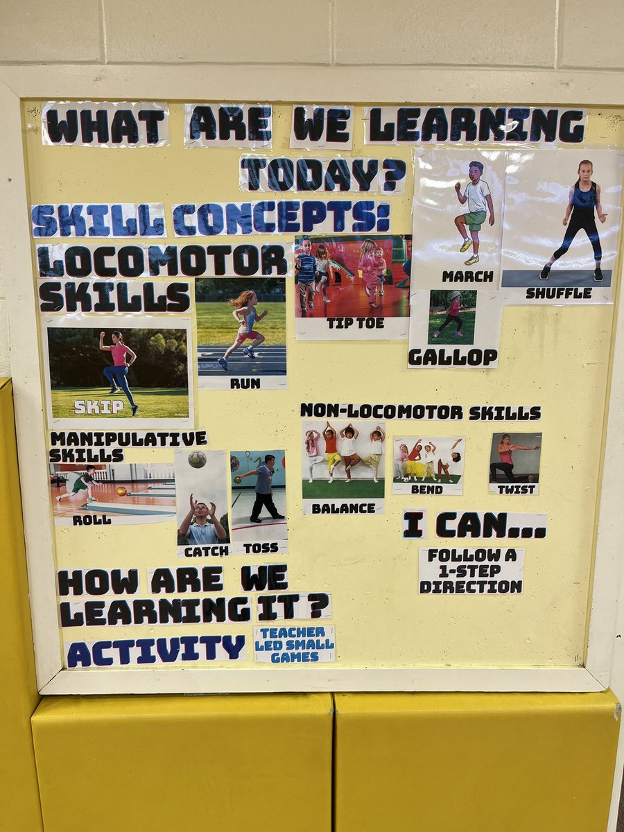 Added picture visuals for my Adapted PE classes: