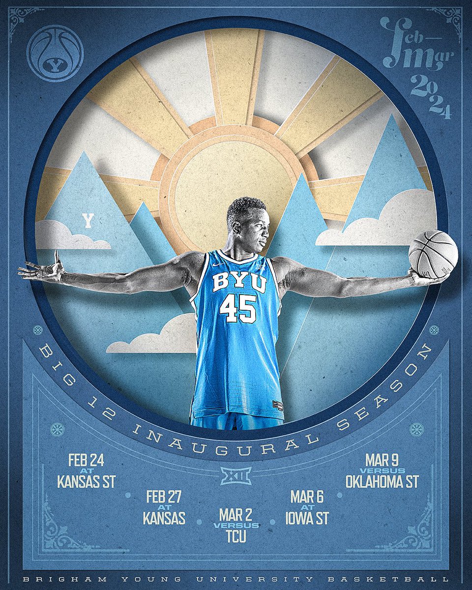 Sometimes it’s fun to do something really different stylistically, especially for a one-time event like our first Big 12 schedule release. But I’m definitely glad to be done with these and getting back to normal. Different is *hard* 😮‍💨