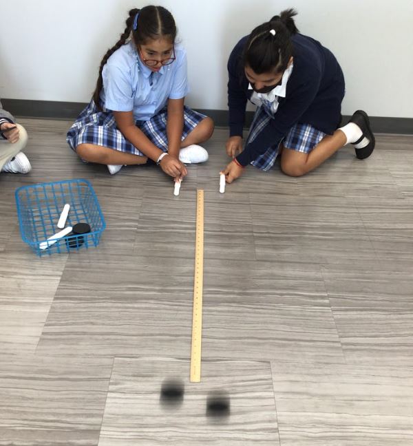 #TuesdayFunday in Upper School accelerated Science class. They are learning about how force &amp; mass can affect motion by finding the velocity of a table tennis ball &amp; a golf ball using the same amount of force.  Great day at JMA <a href="/CCSDMagnet/">CCSD Magnet Schools</a> #STEMeducation #JMAk8 #LeadershipMatters