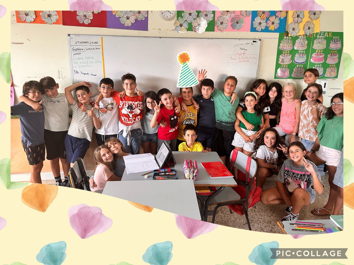 Gaur Lauranen urtebetetzea izan da eta gelan ospatu dogu. Zorionak Lauran!!!🎉🎉🎉