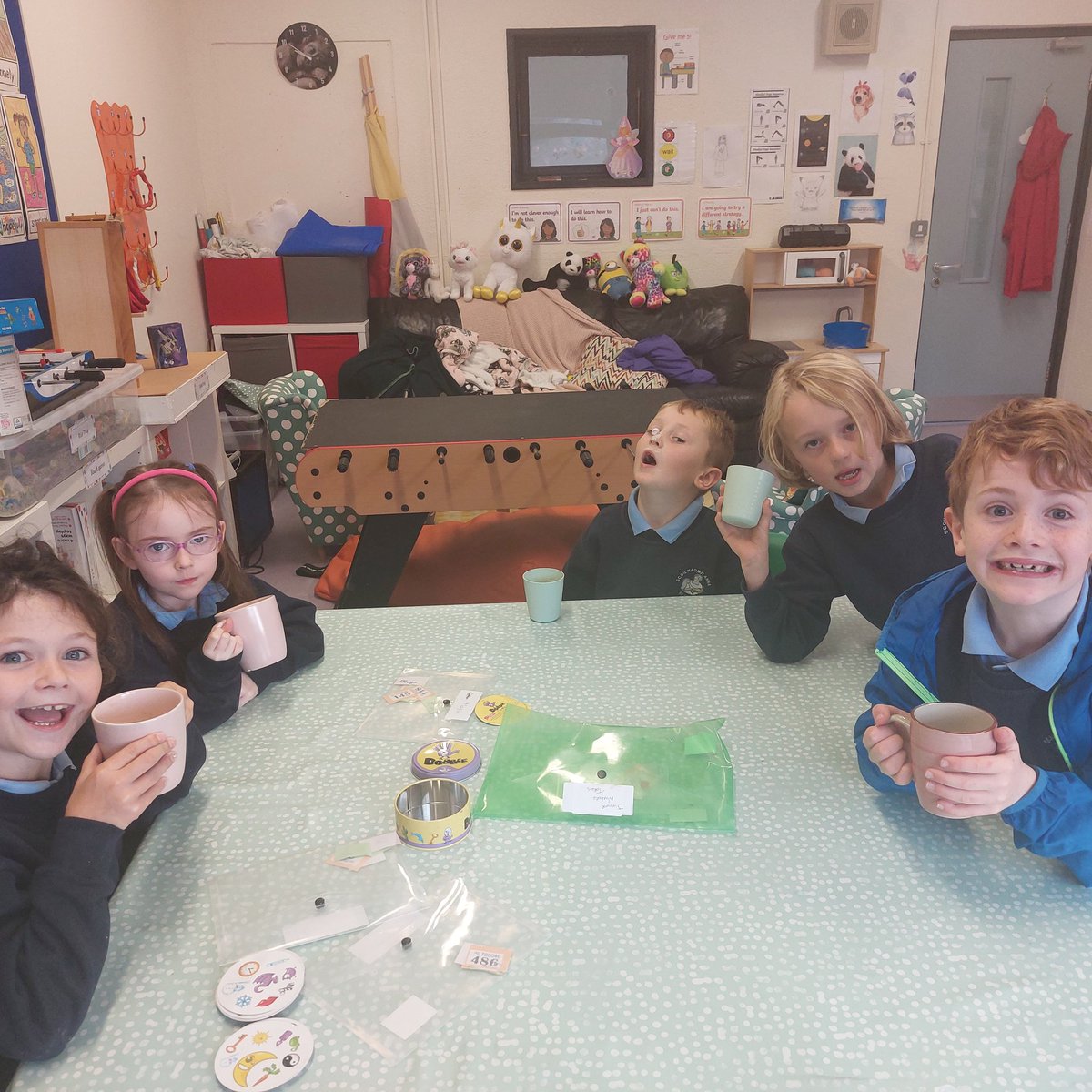mswalshsclass1's tweet photo. Super well done to M who collected 10 tokens and was able to invite a friend from class to group. Hot chocolates all round 😋 https://t.co/nqi3g58gkS