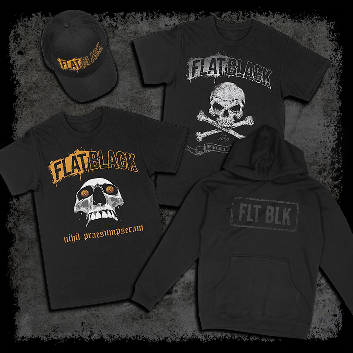 Grab your FLAT BLACK merch now at shop.flatblackmusic.com 🏴‍☠️
