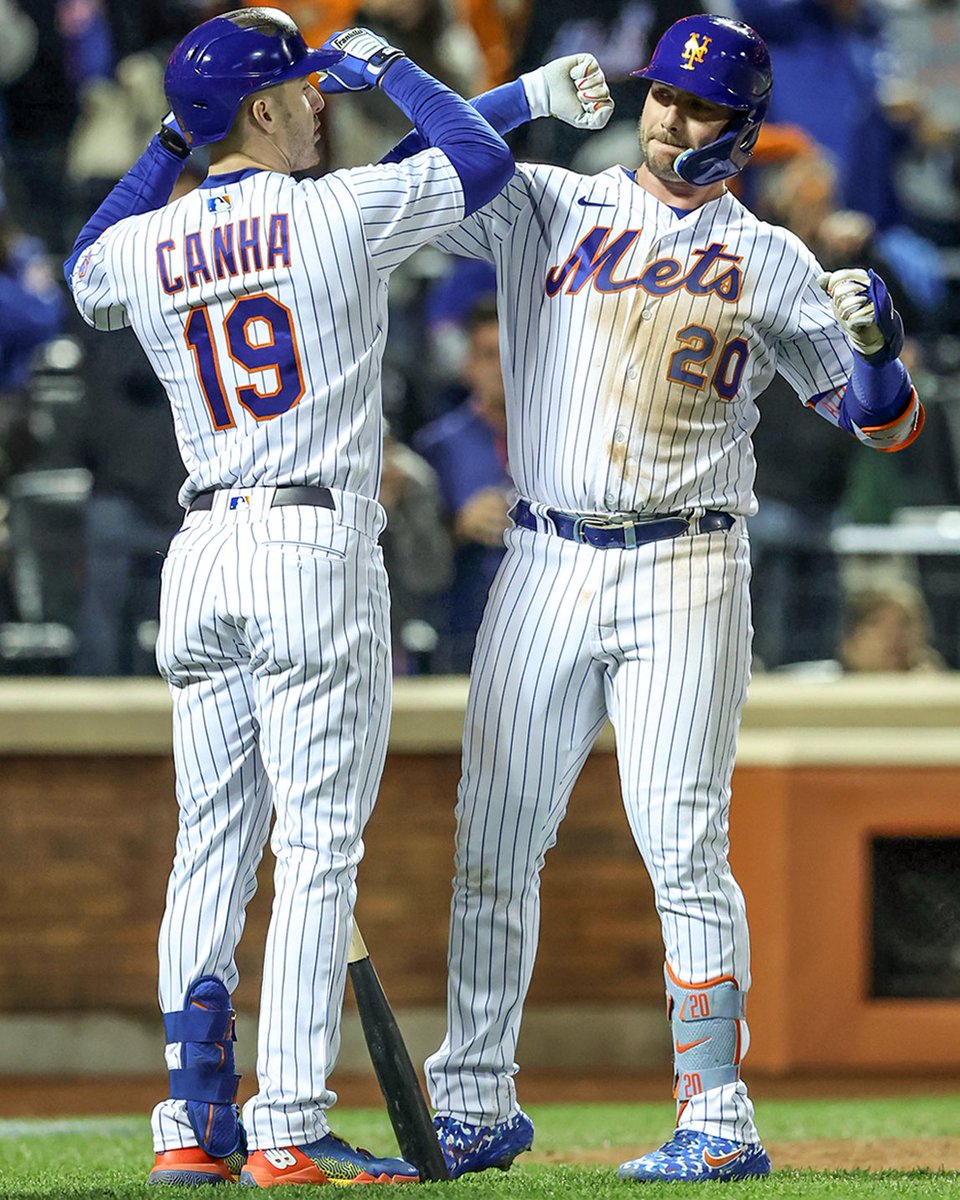 SNY_Mets's tweet photo. Mark Canha on Pete Alonso (via The Show with @Joelsherman1 and @JonHeyman):

“He feels like such a New York guy, he really embraces that role…he’s so all-in on the Mets. I loved playing with Pete. Saying that he’s a problem in the clubhouse couldn’t be further from the truth. I could say, ‘oh, well everyone has their own opinion,’ but I honestly can’t imagine how anyone would come to the conclusion that Pete is a problem in the clubhouse. It’s the opposite of that.

Pete is a big part of the identity of the New York Mets. Not to mention, he’s a world class perennial power-hitting first baseman that doesn’t come around very often and one of the best hitters I’ve ever seen in my life.

Pete’s an amazing human and an amazing baseball player. Quite frankly, I can’t say it enough - leave the man out of it, he’s one of the best baseball players I’ve ever seen at hitting a baseball. It’s incredible.

He’s the most pure hearted guy you could ever meet in a clubhouse."

https://t.co/94k81b0sg1