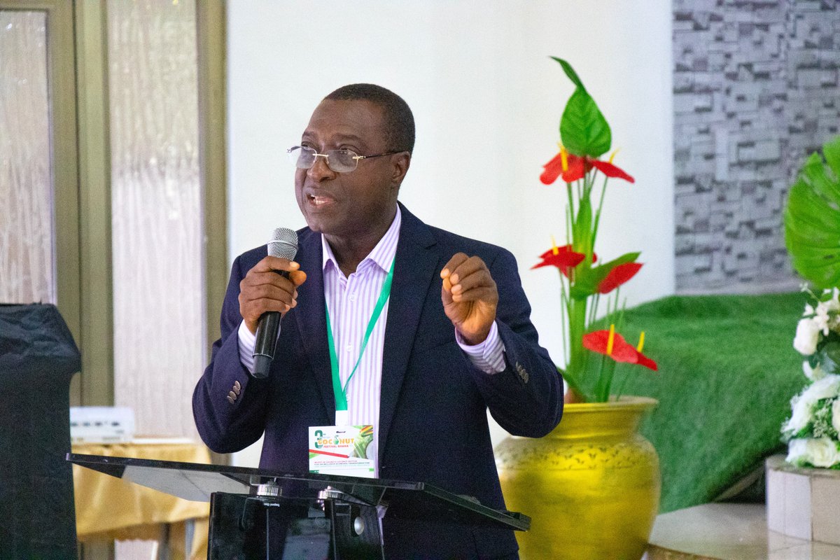 "We want to be a part of the success story in developing #coconut further to become an additional crop for diversification and #income generation, amongst others," says Isaac Gyamfi. He was speaking at the <a href="/3rdcocoFestgh/">3rd International Coconut Festival</a> earlier today.